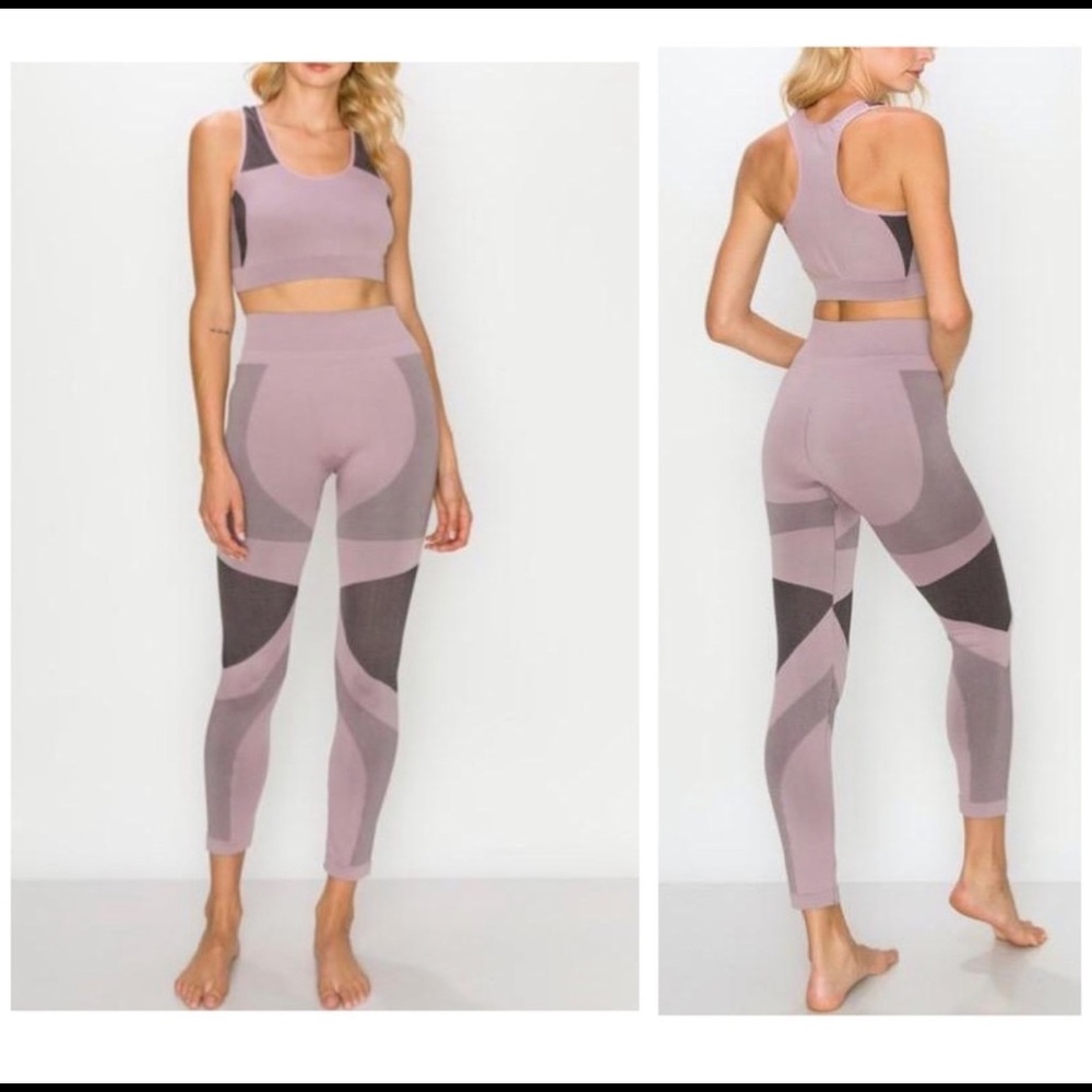 Seamless Mauve Sculpting Leggings - Women